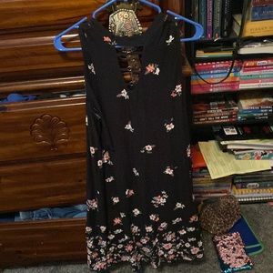 Black flowery dress